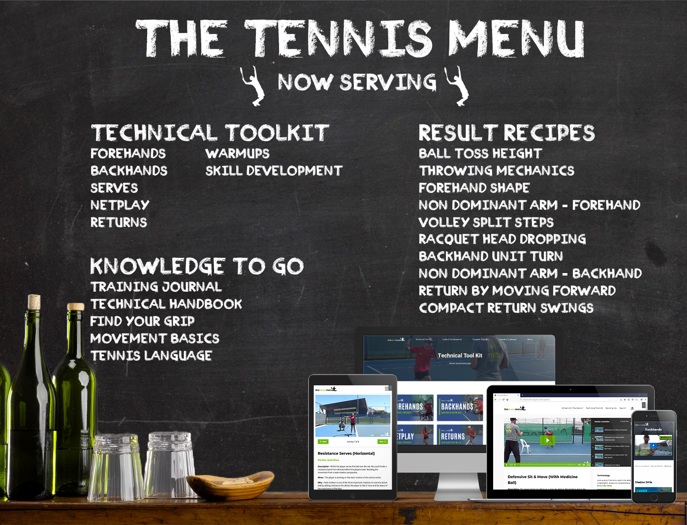 Now Serving - The Tennis Menu
