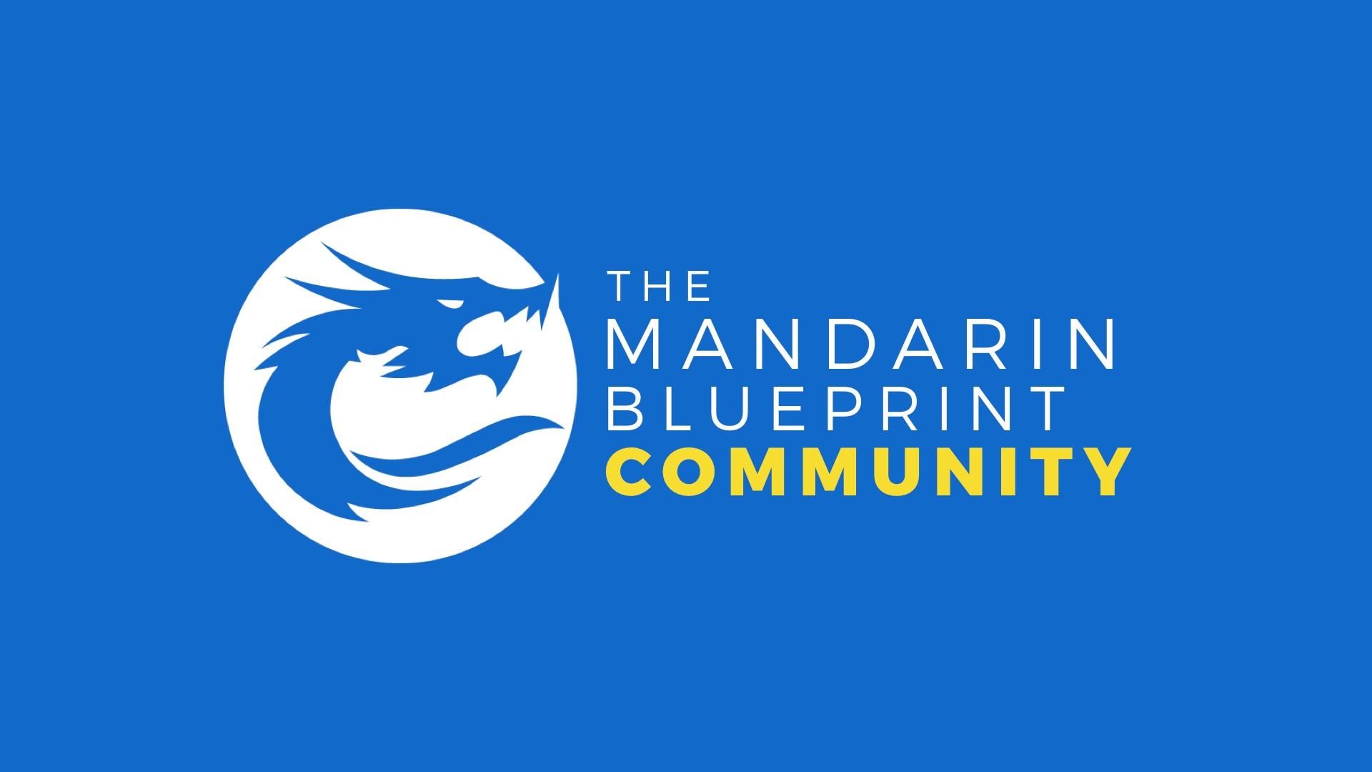 Mandarin Blueprint Community Forum