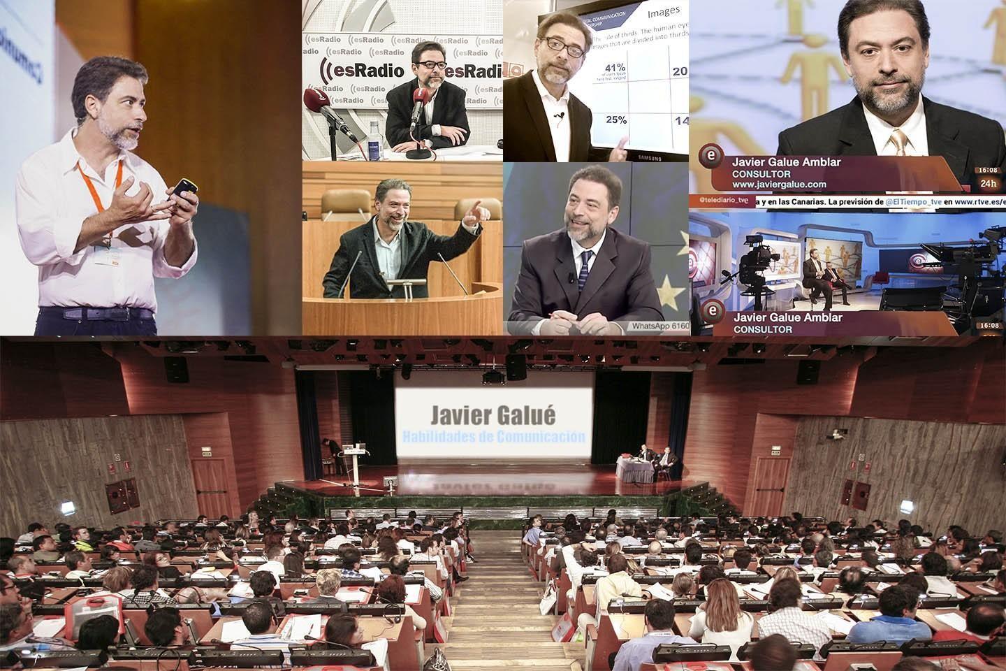 Javier Galué como conferencista