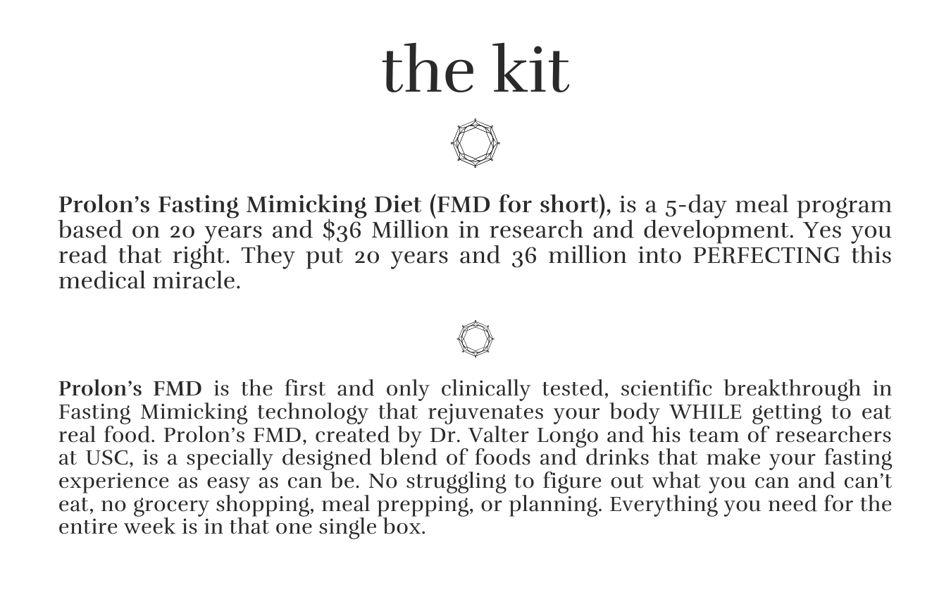 What's in the Prolon fasting mimicking diet plan?