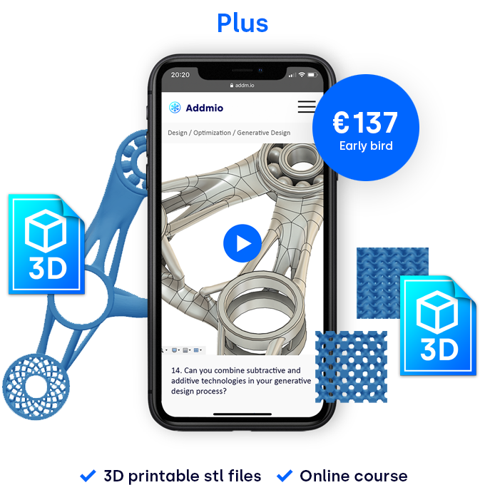 Addmio 3D Printing for Entrepreneurs course plus
