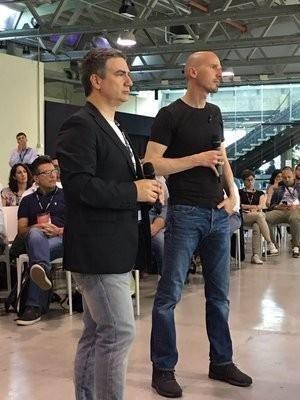 Valerio Fioretti con Marco Montemagno