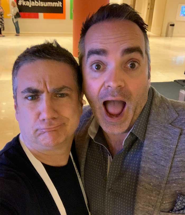 Valerio Fioretti con J. Cron
