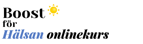 Delta i onlinekursen Boost för Hälsan
