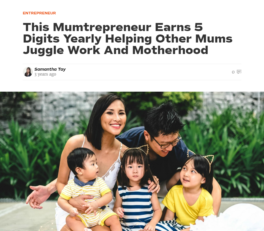 This Momtrepreneur Earns 5 Digits Yearly Helping Other Mums Juggle Work And Motherhood – Vulcan Post