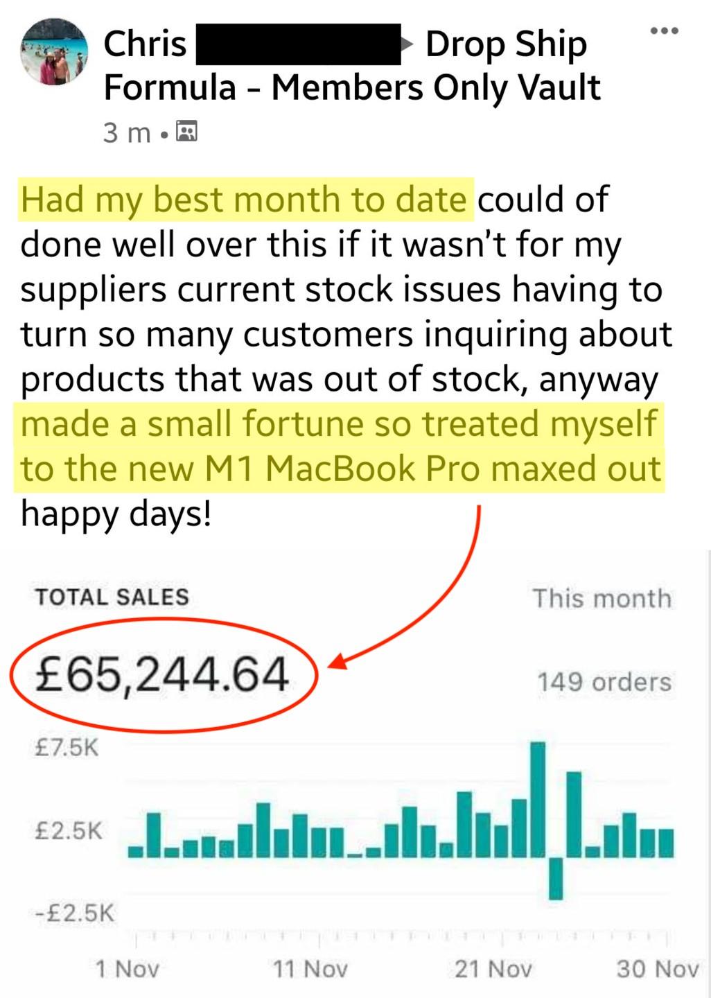 High ticket UK drop shipping screenshot 2