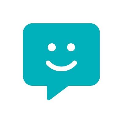 smiley face chat bubble