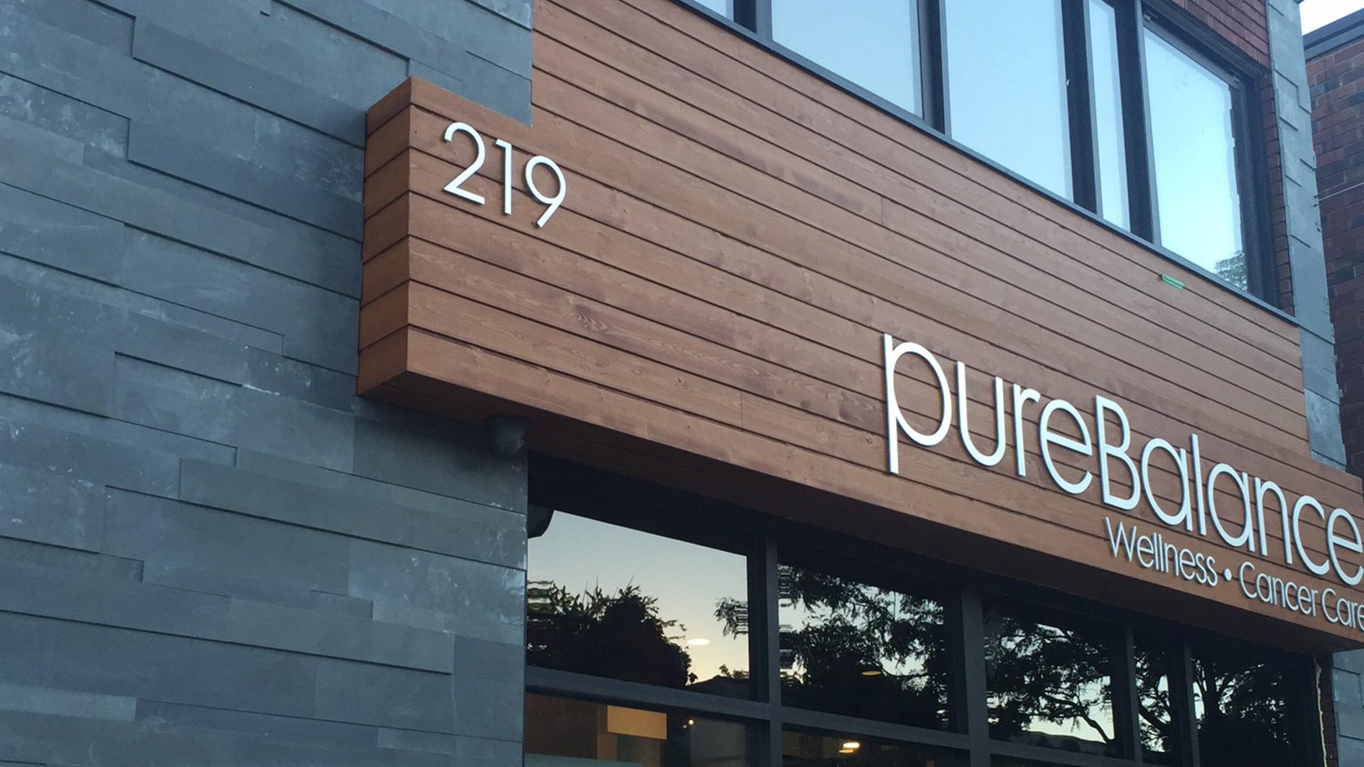 exterior of pureBalance Wellness Cancer Care located in Port Credit / Mississauga