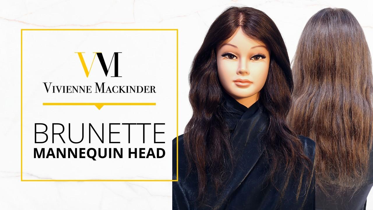 vivienne mackinder's brunette mannequin head and razor bundle