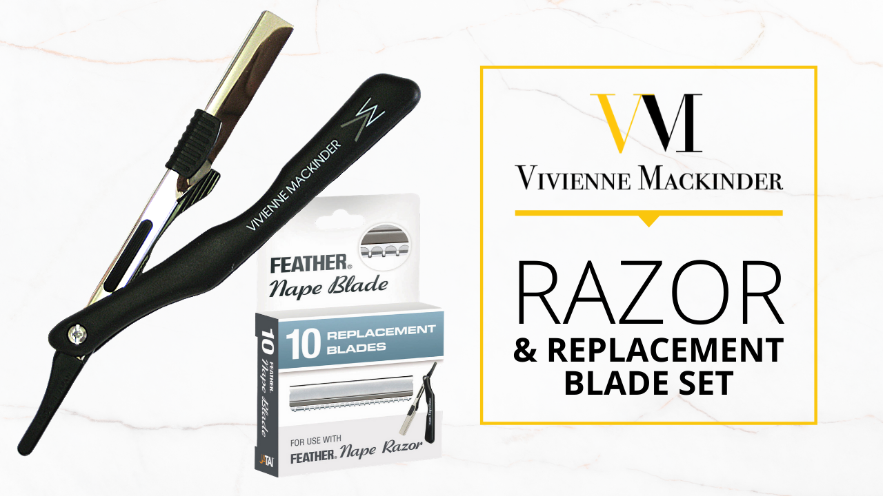 vivienne mackinder's razor and replacement blade set