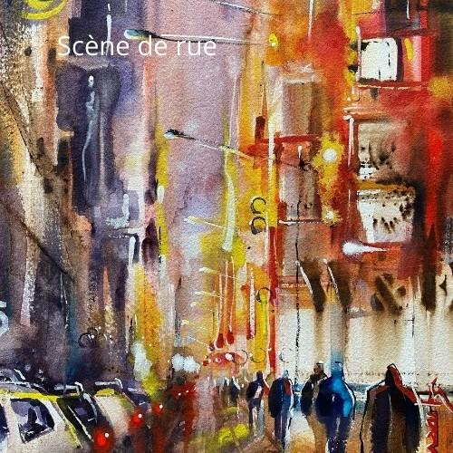 Ville en aquarelle avec Roland Palmaerts