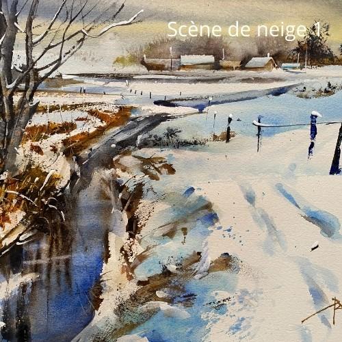 Scène de neige 1 avec Roland Palmaerts