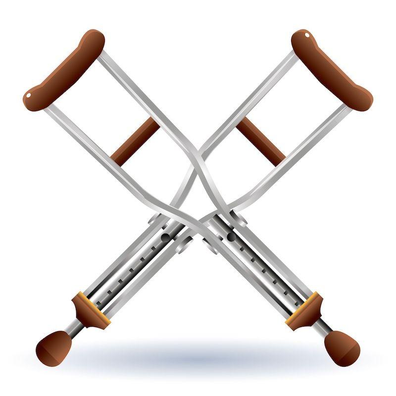 orthotics like crutches don't fix foot pain