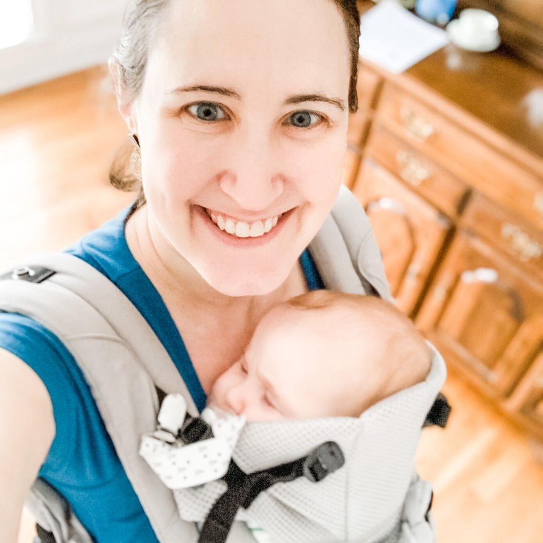 woman holding baby
