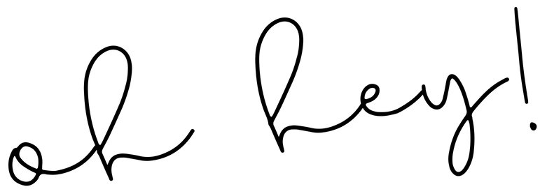text saying oh hey in black