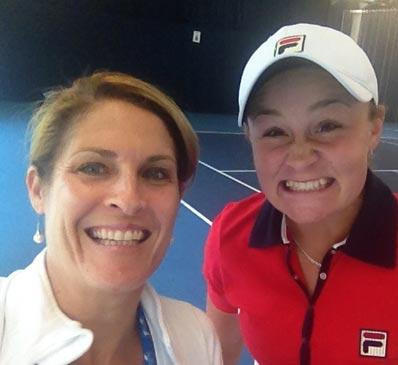 IMAGE OF ASH BARTY TENNIS FITNESS