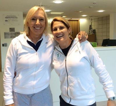 IMAGE OF MARTINA NAVRATILOVA TENNIS FITNESS