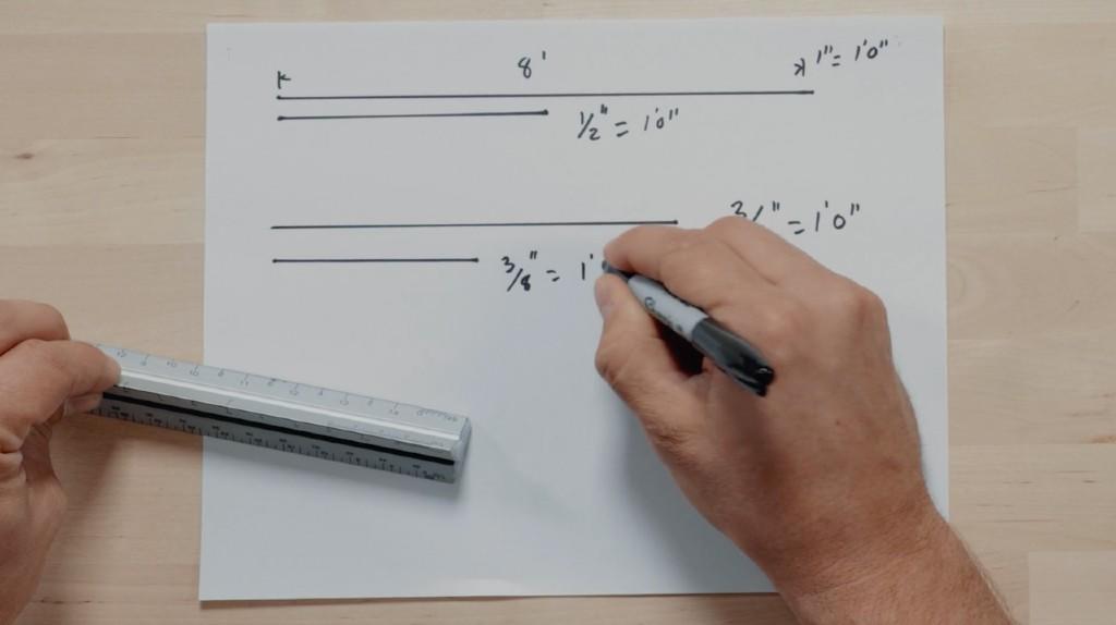 Architect's Ruler for scales and measurement