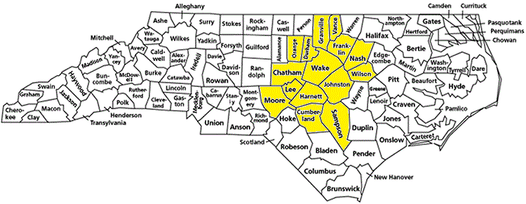 NC service area