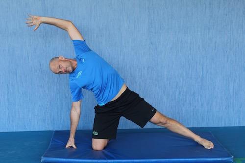 Tennis Yoga Pose - KNEELING EAST-WEST