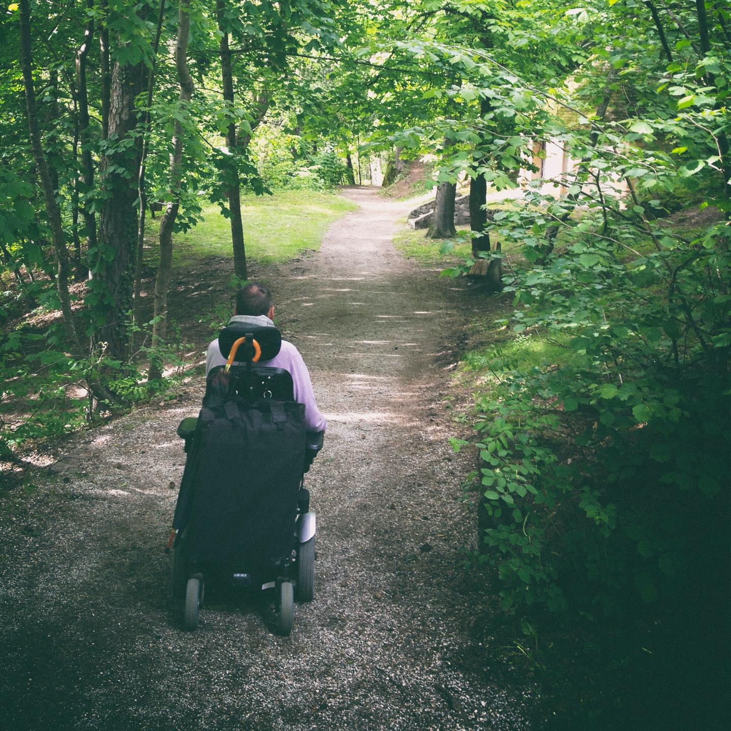 Justin on dirt path
