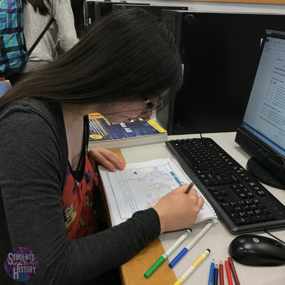 middle school digital notebook activity