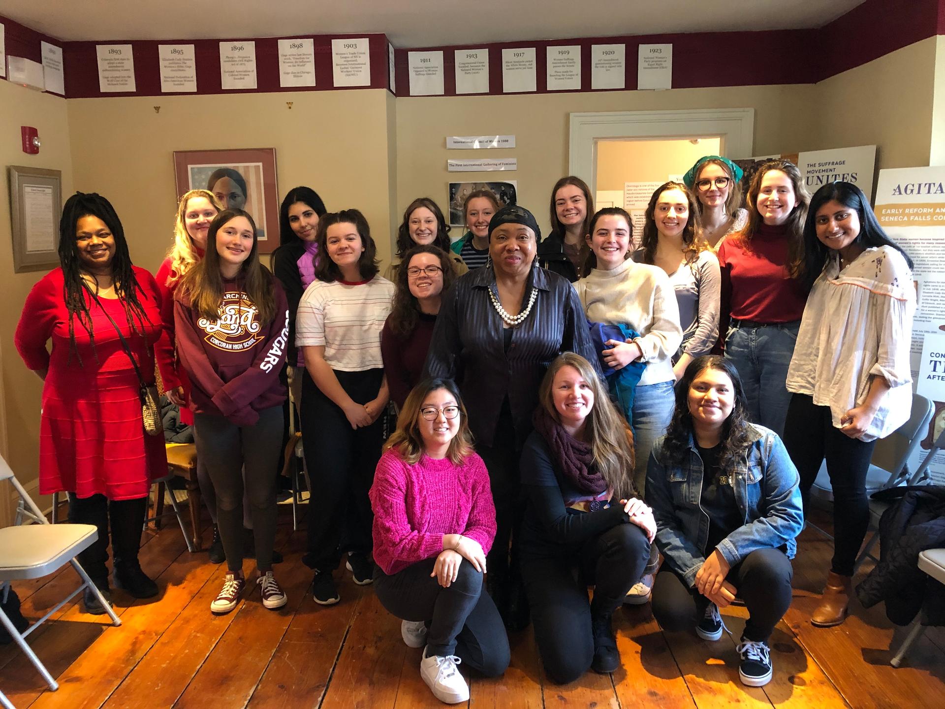 Speaking to girls in the Gage Foundation's Girl Ambassadors Program about future leadership and activism
