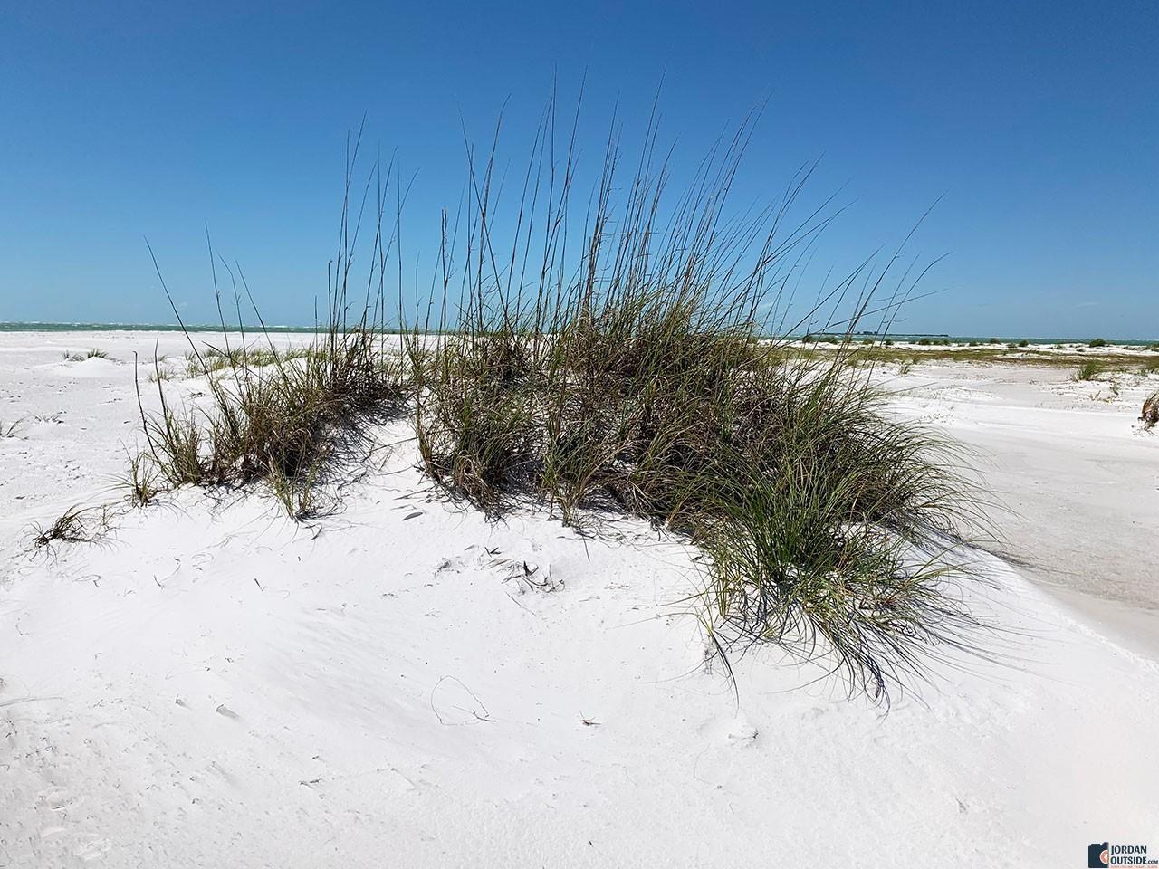 White sand at Bean Point Beach