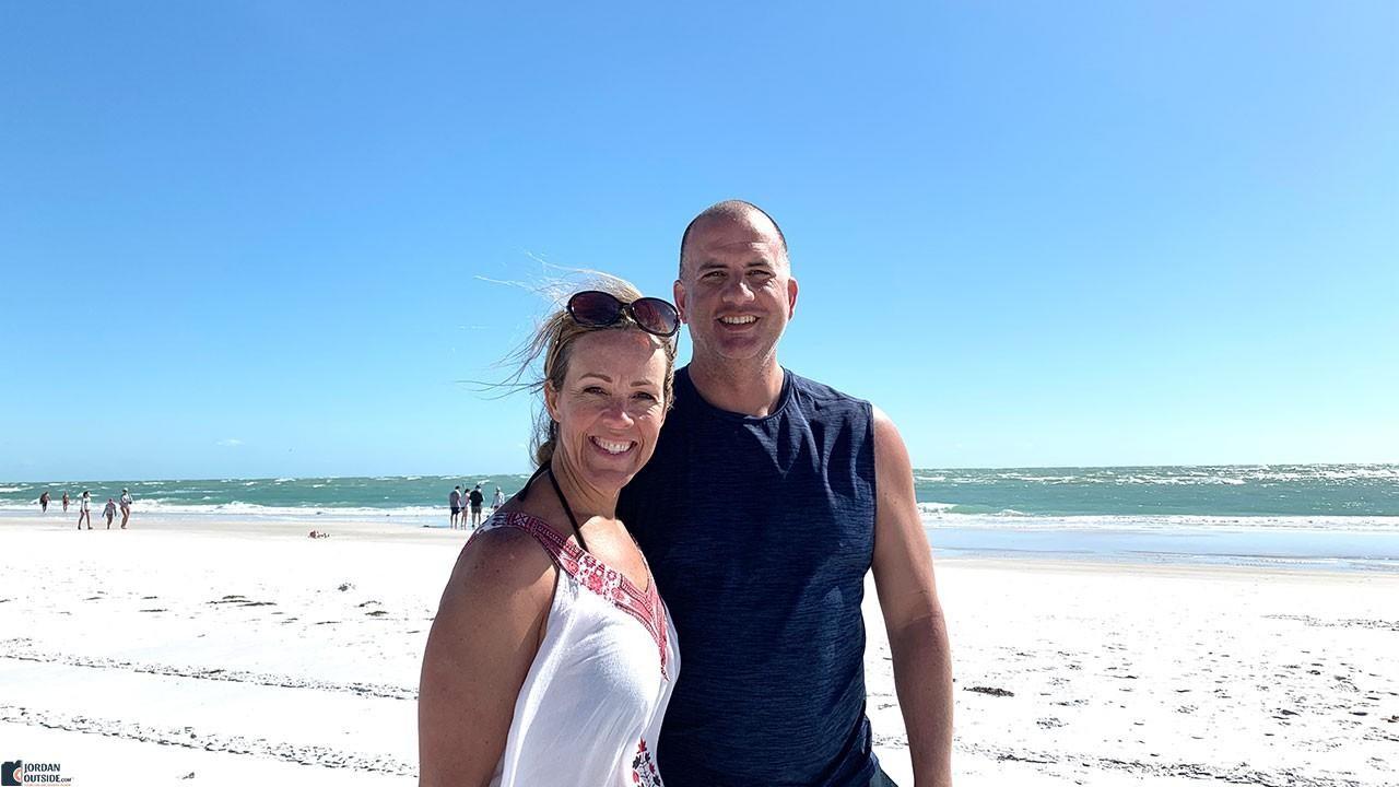 Julie and Jordan at Bean Point Beach, Florida