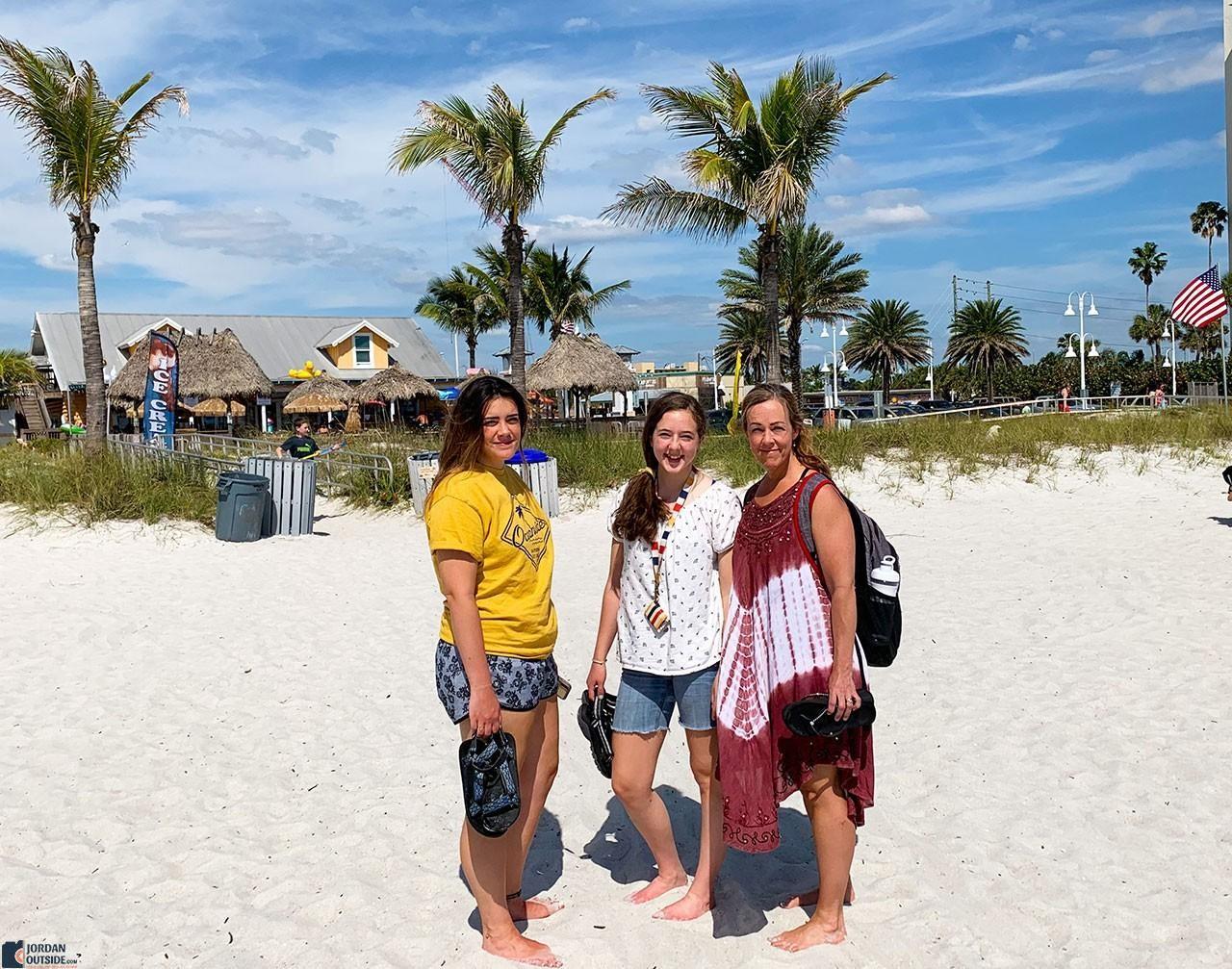 Family at the beach