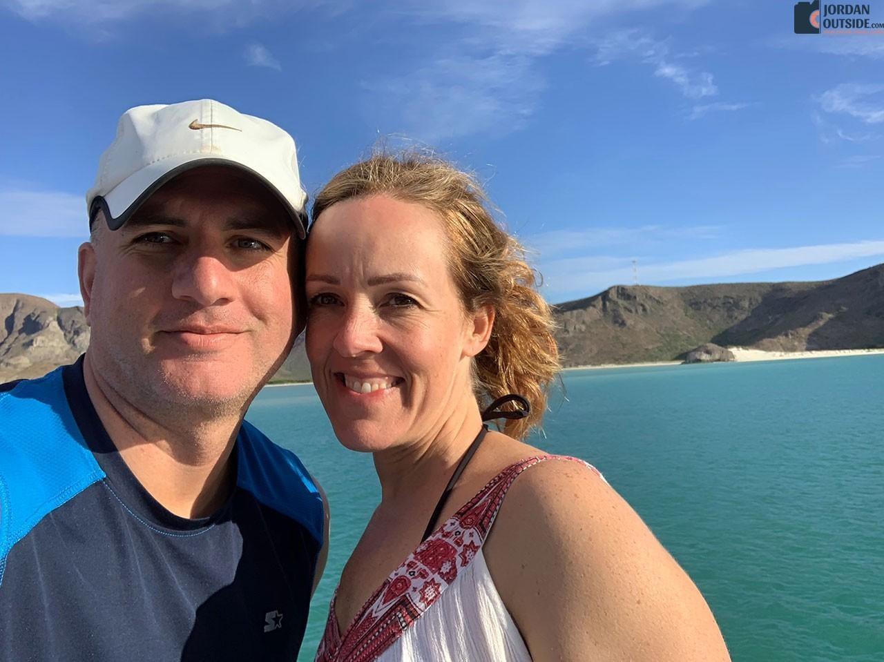 Jordan and Julie on the Sea of Cortez