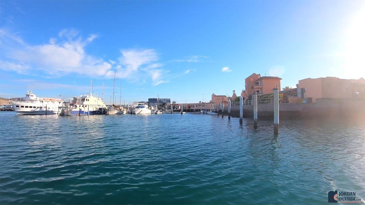 Pulling into the harbor