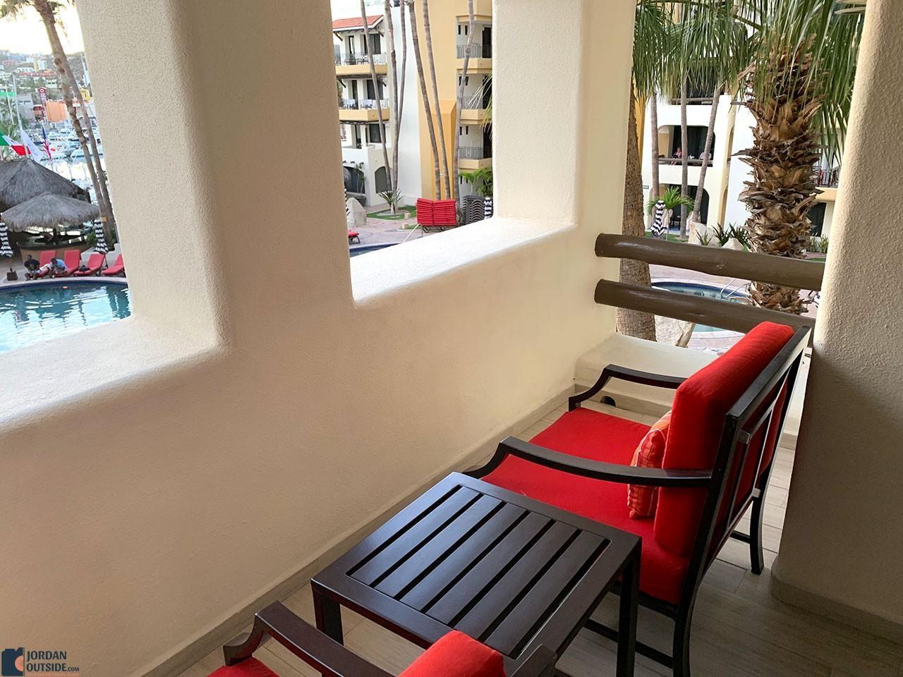 Our balcony at Marina Fiesta Hotel