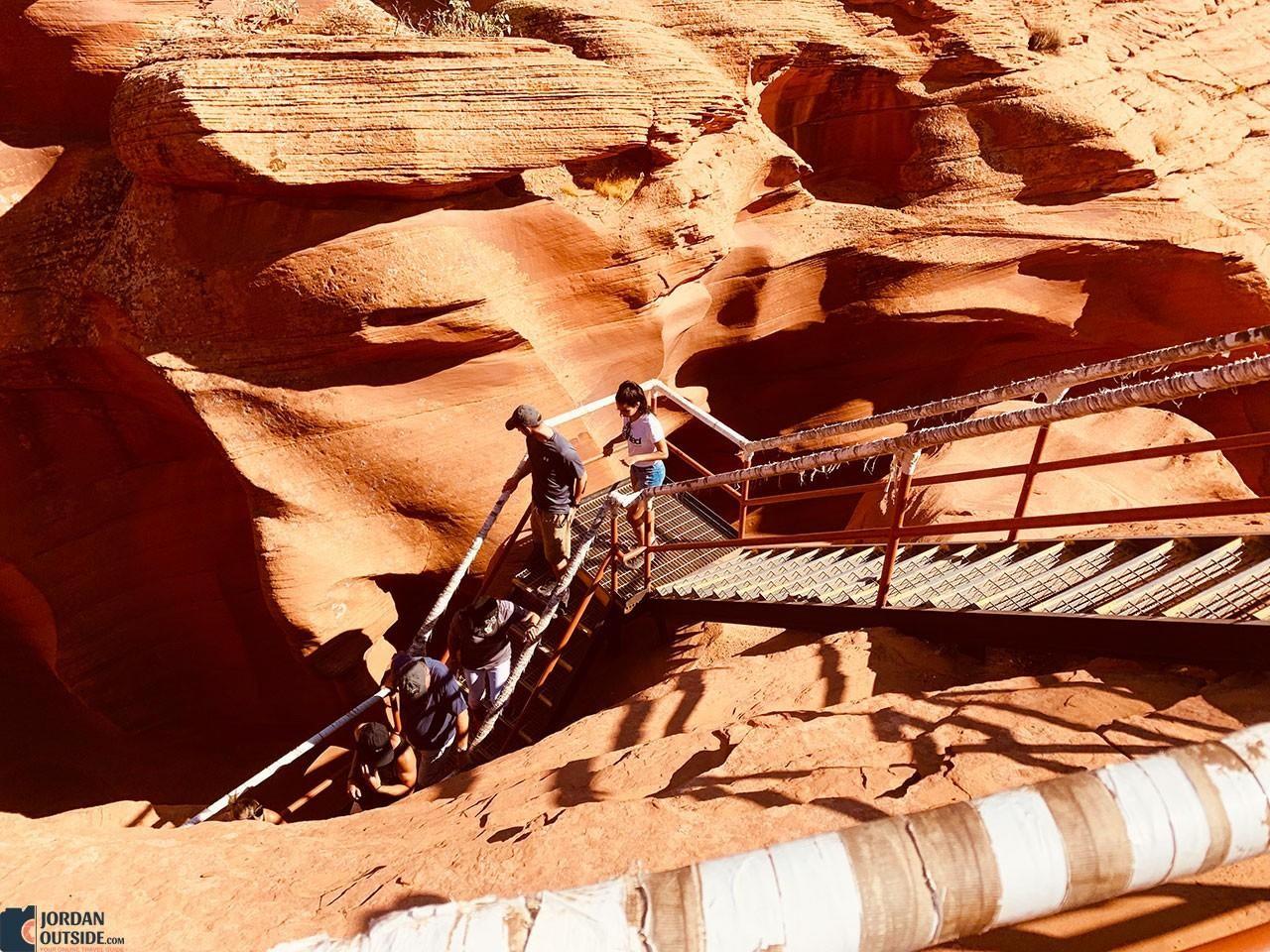 Stairs to Lower Antelope Canyon