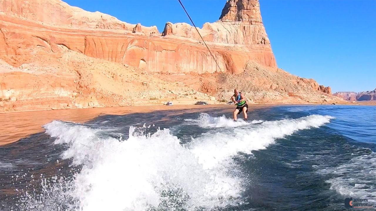 Jordan Wakeboarding at Lake Powell