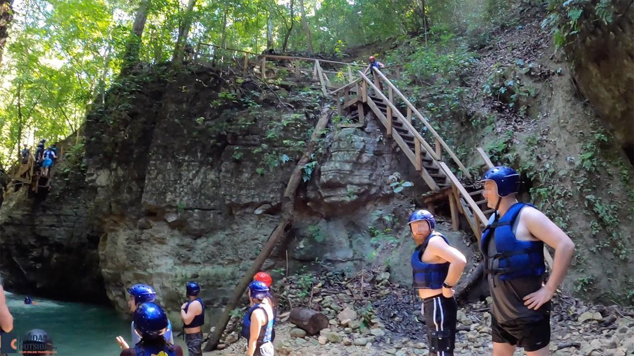 Stairs if you don't want to jump