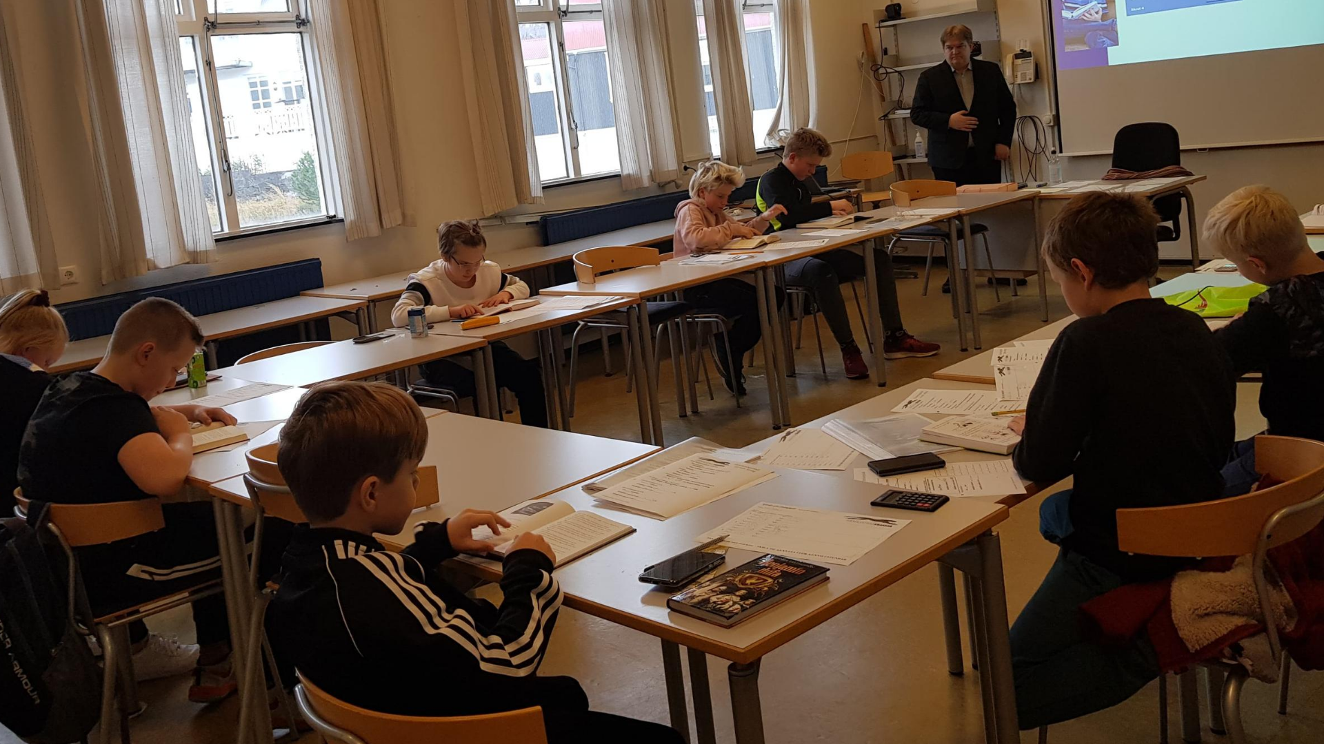 Hraðlestrarkrakkar á námskeiði 2019