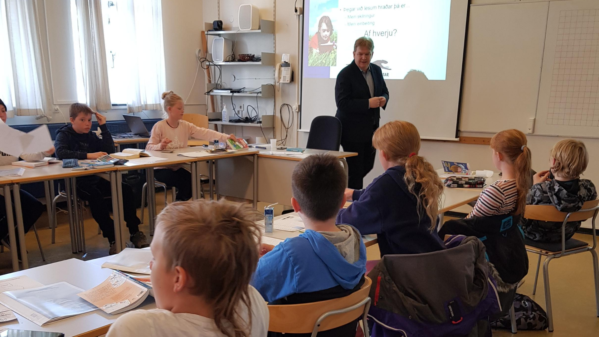 Hraðlestrarkrakkar á námskeiði 2019