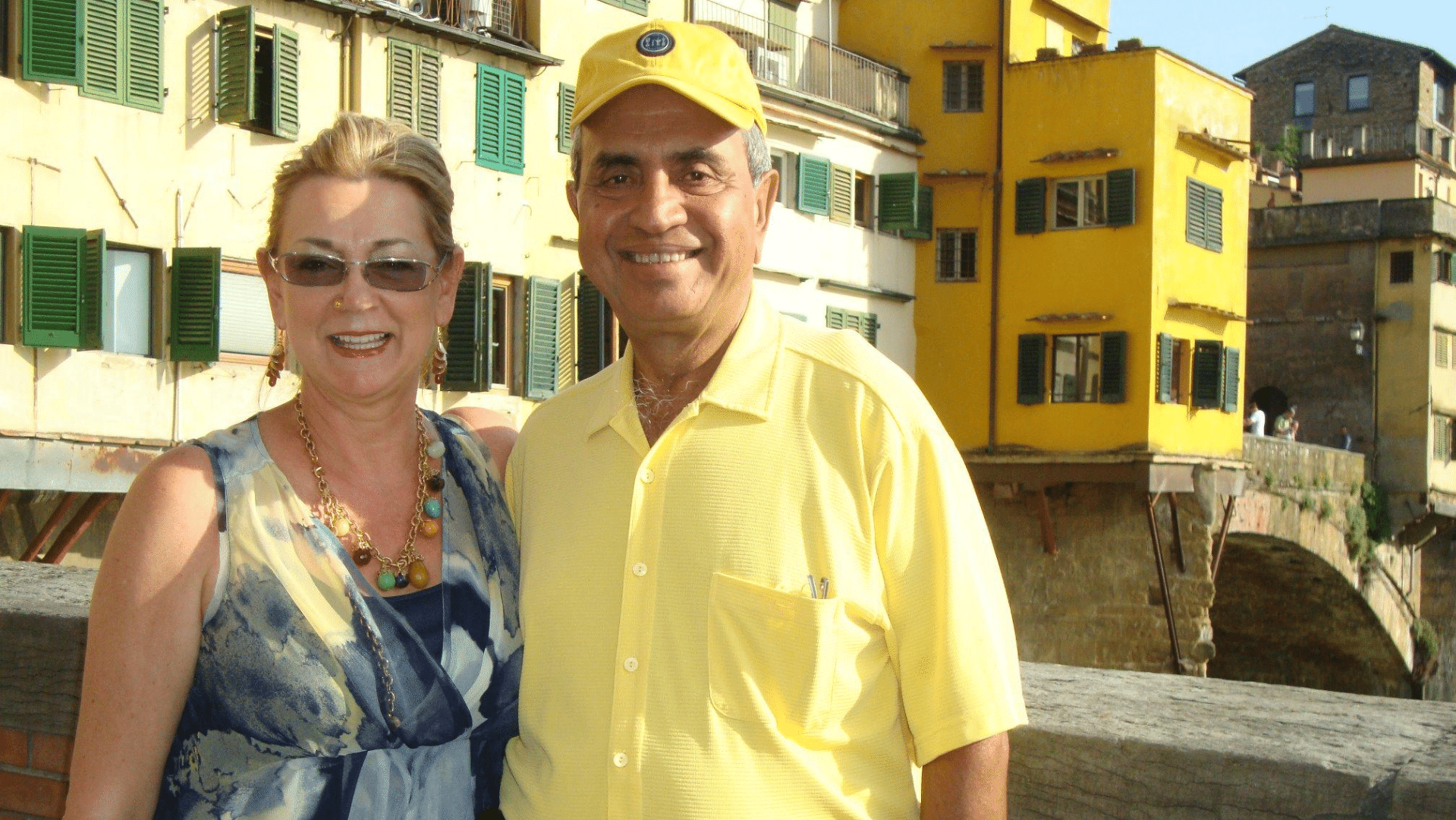 Isabel and Ajoy Banerjee in Italy