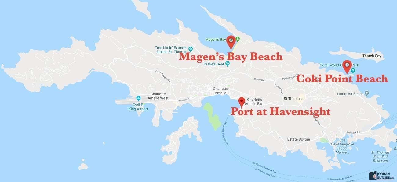 St. Thomas Map