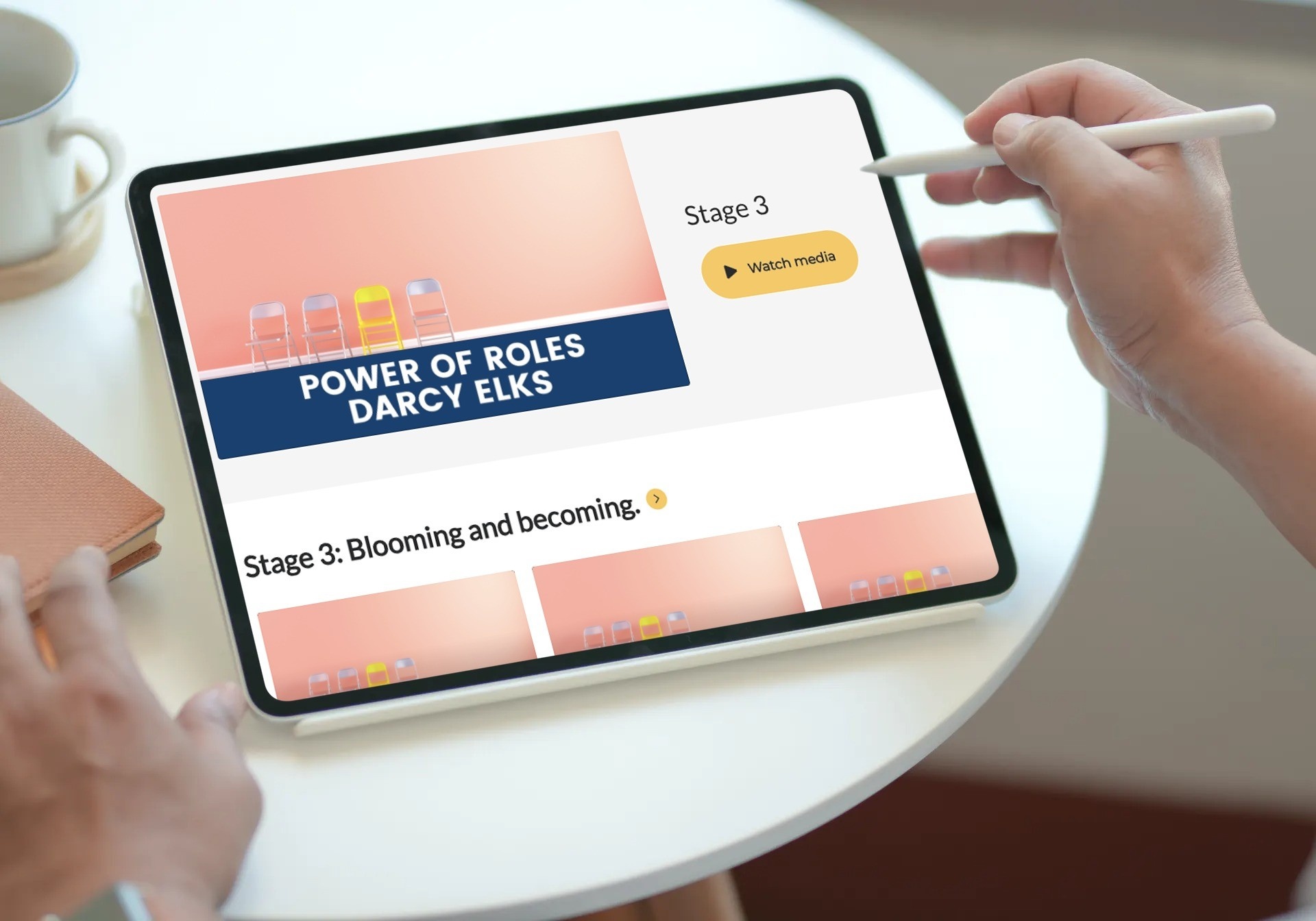iPad with video options