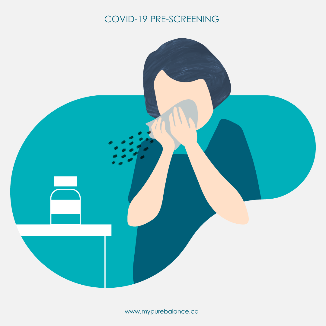 drawing of woman sneezing
