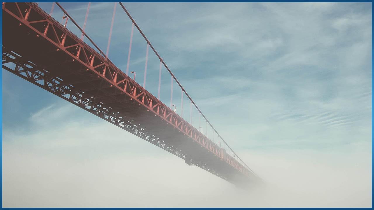 Bridge on a cloudy day