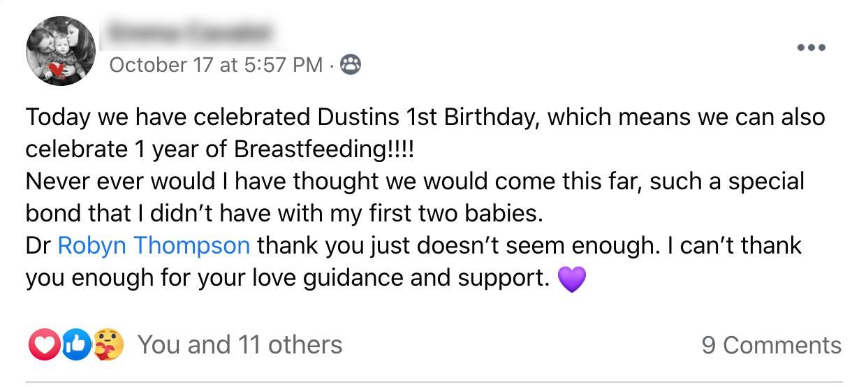 Robyn Thompson Breastfeeding Review