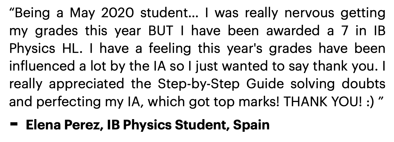 IB Physics IA Guide Review 3