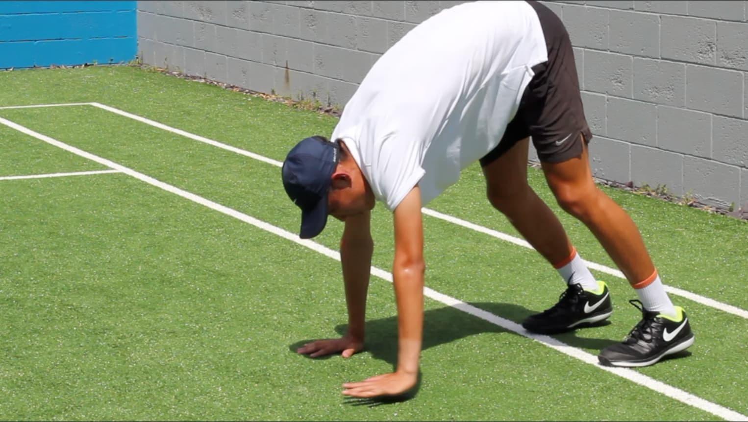 image of tennis warm up
