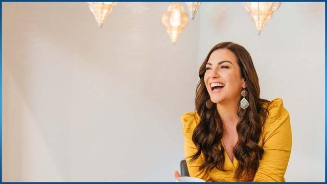 Amy Porterfield laughing