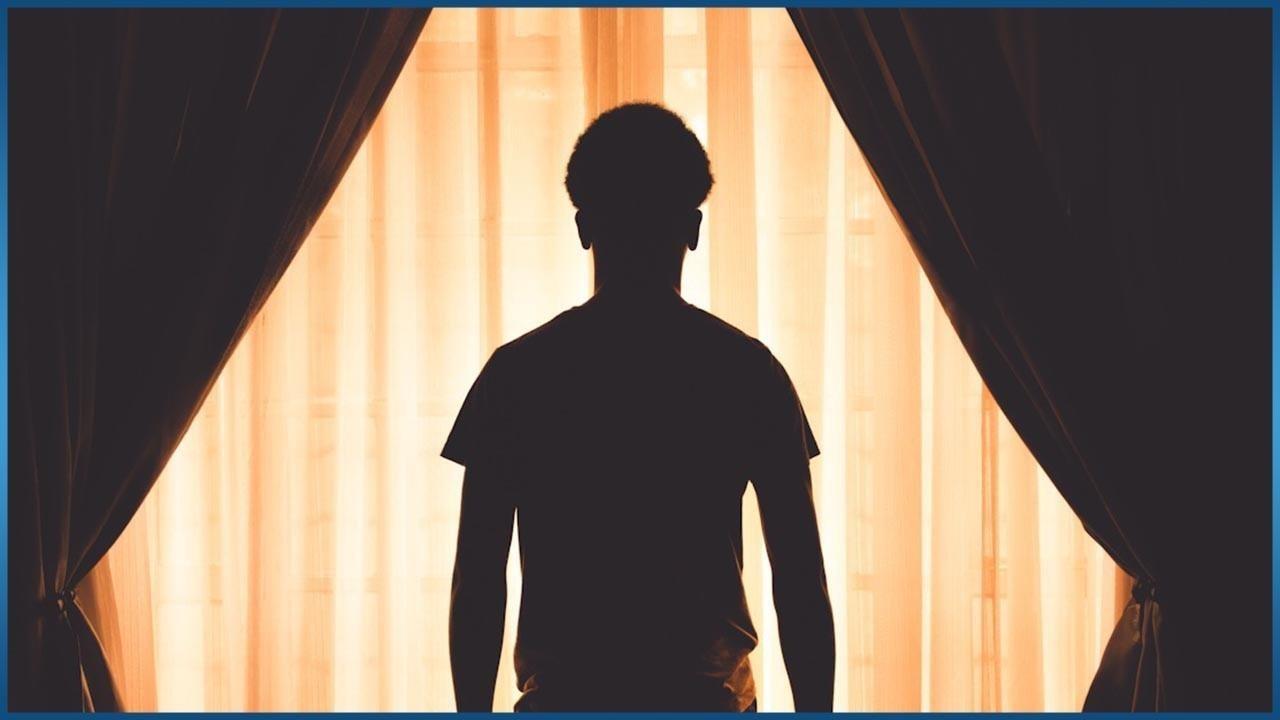 silhouette of man standing