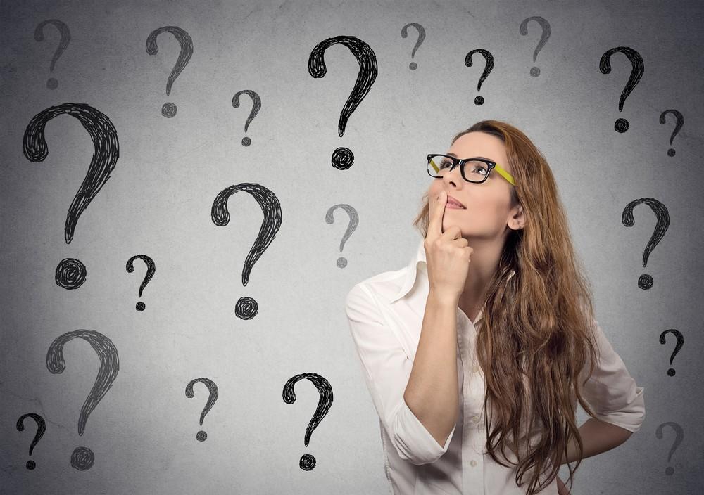 Girl thinking about asking questions