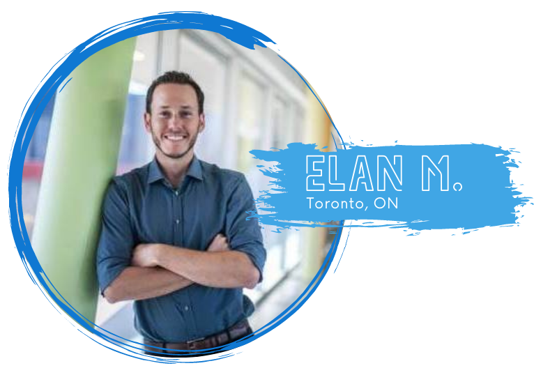 Portrait of Elan M. (white male) from Toronto Ontario